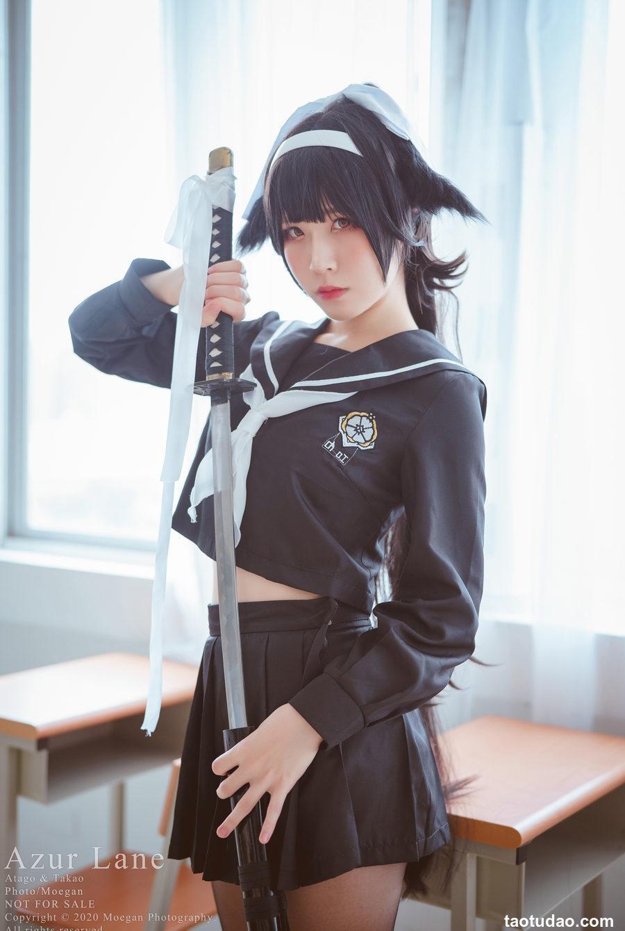 沖田凜花Rinka & 椎名 Azur Lane - 爱宕高雄 Sailor Suit [13P-40MB]