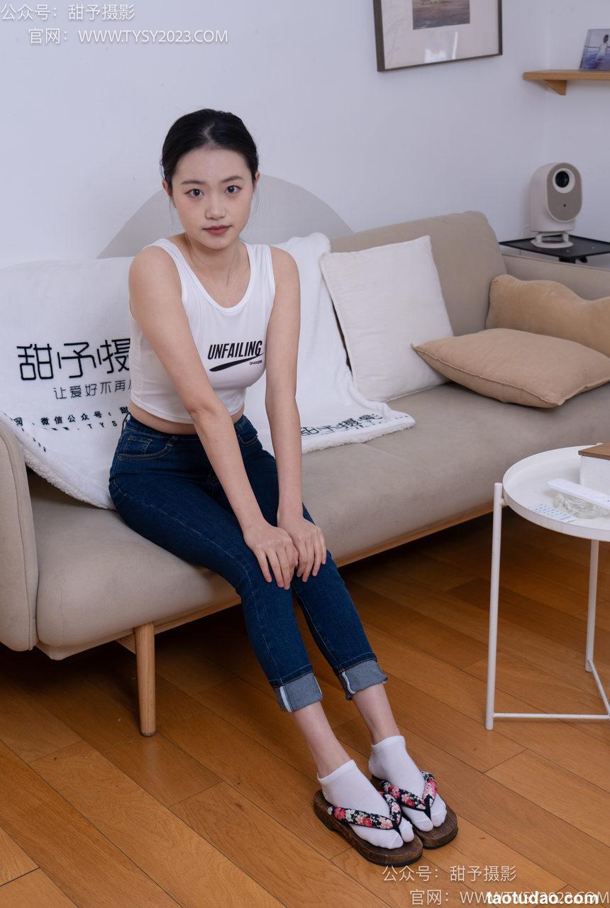 甜予摄影 NO.069 齐齐-短靴、人字拖、短白棉袜、长白棉袜、裸足[167P+2V／11.4GB]