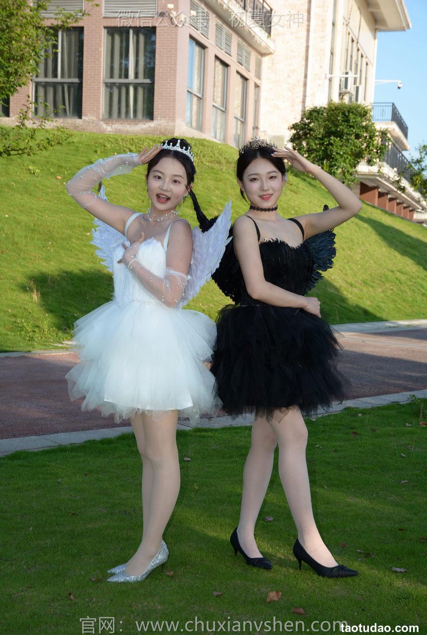 初夏女神 NO.222 双双、环环 黑白天使[140P+1V／6.10GB]