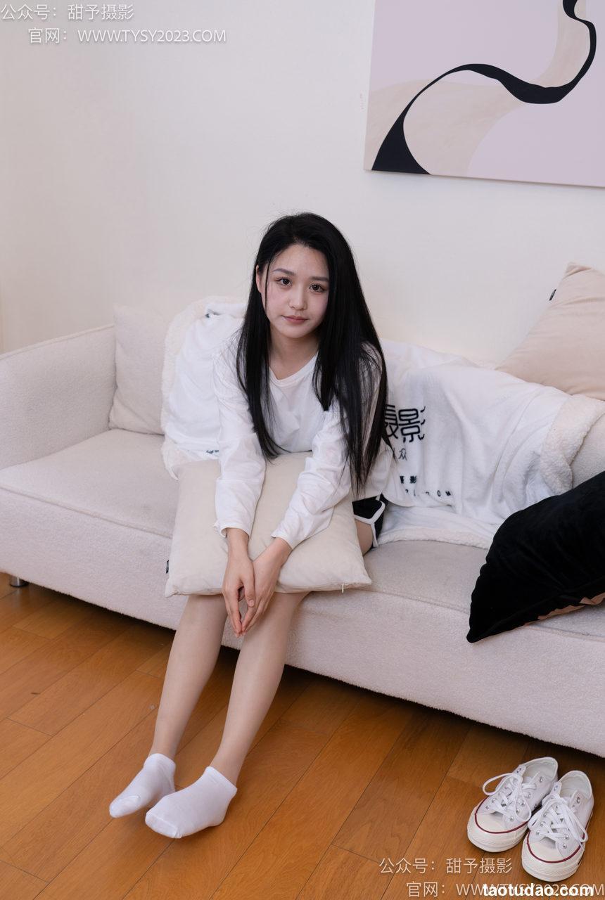 甜予摄影 NO.061 澜澜-帆布鞋、白棉袜、肉丝[129P+2V／9.82GB]