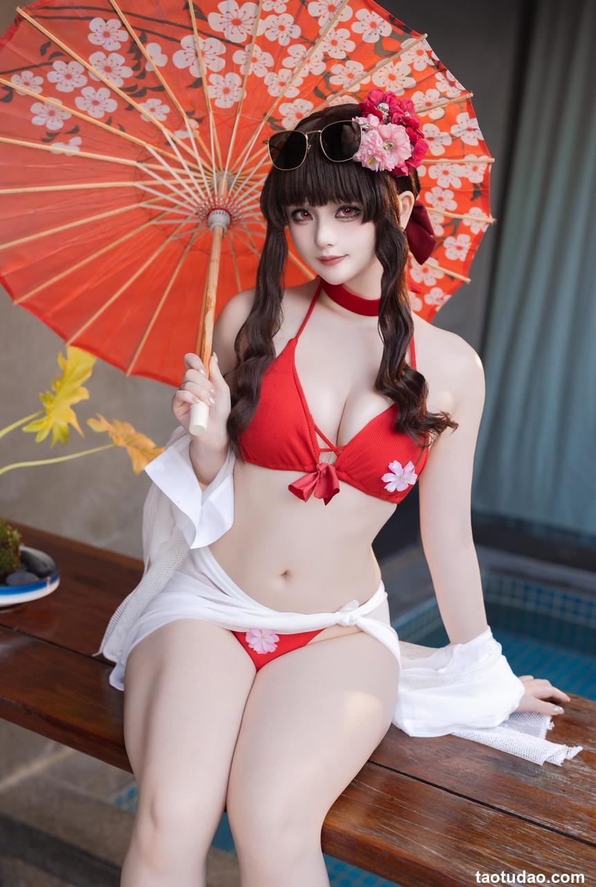 屿鱼Yukako-樱花泳装[81P-98MB]