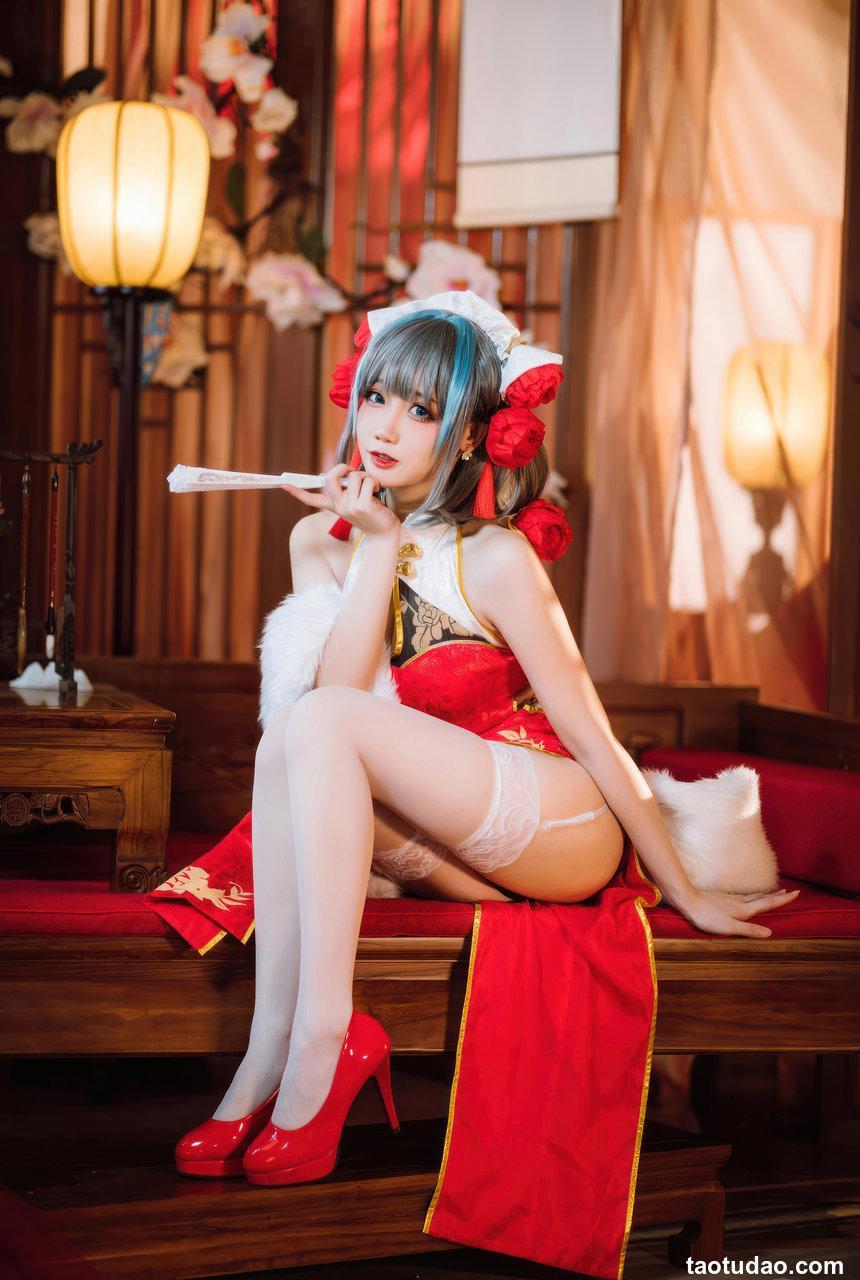 焖焖碳-碧蓝航线-柴郡新春旗袍[29P-180MB]