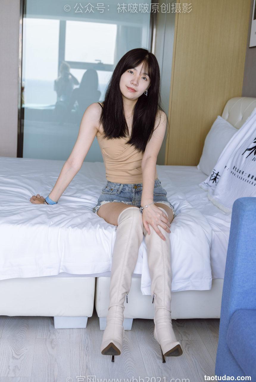 [BoBoSocks袜啵啵]NO.441 小甜豆-高跟长靴、白棉袜、裸足[179P+1V／6.57GB]