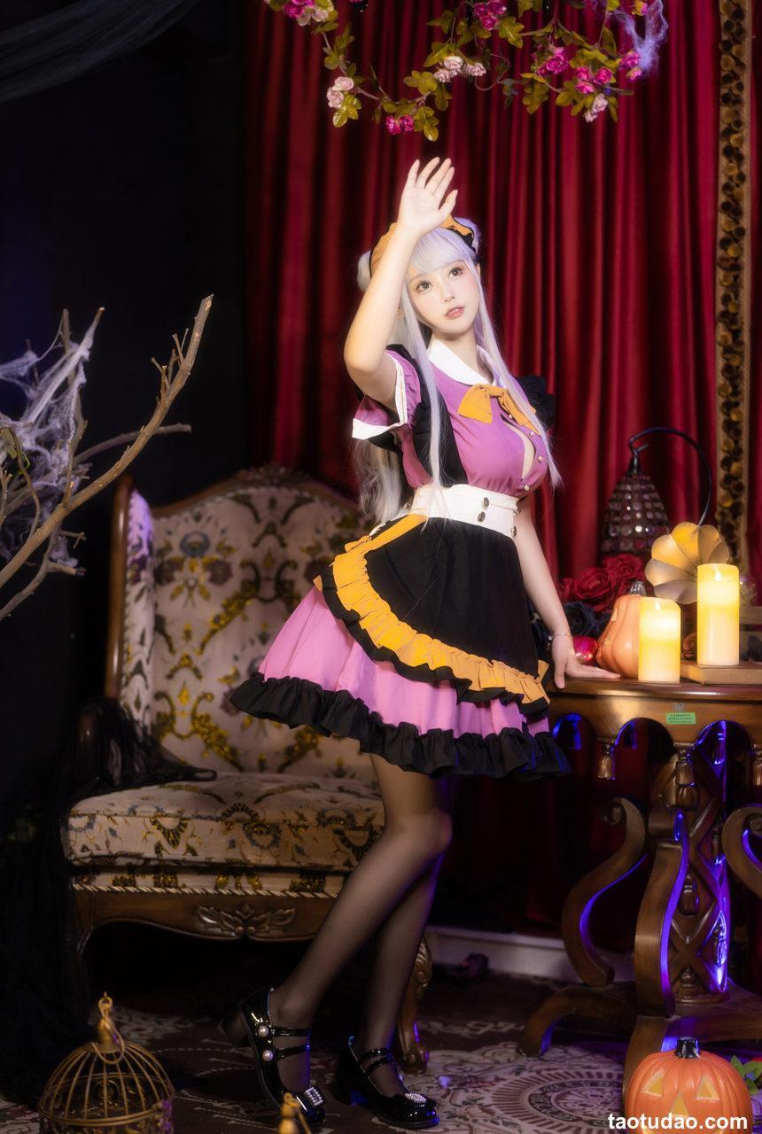 羽生三未-万圣黑丝女仆[37P-1.54G]