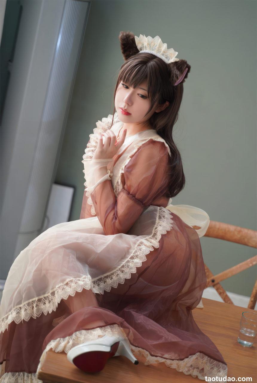 虎森森-棕色透明女仆[35P-229MB]