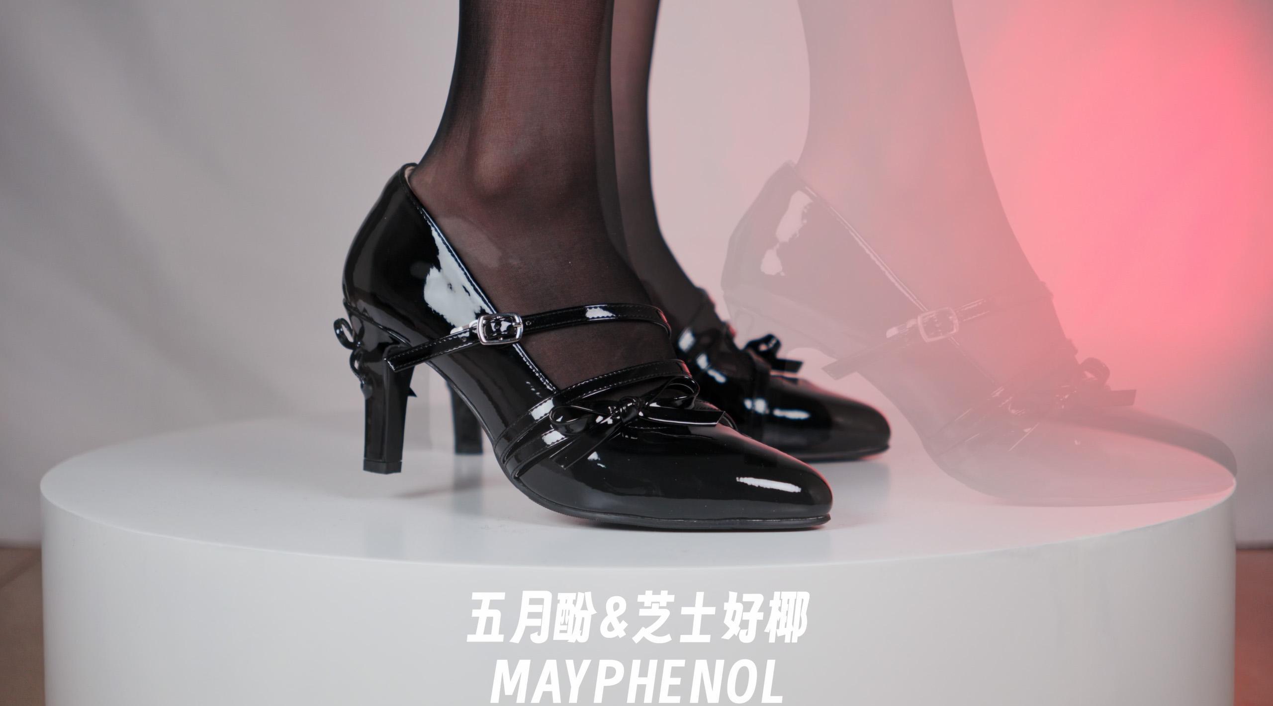 芝士好椰 NO.021  - 纯欲黑色 桃小坞花笺黑[1V／303MB]