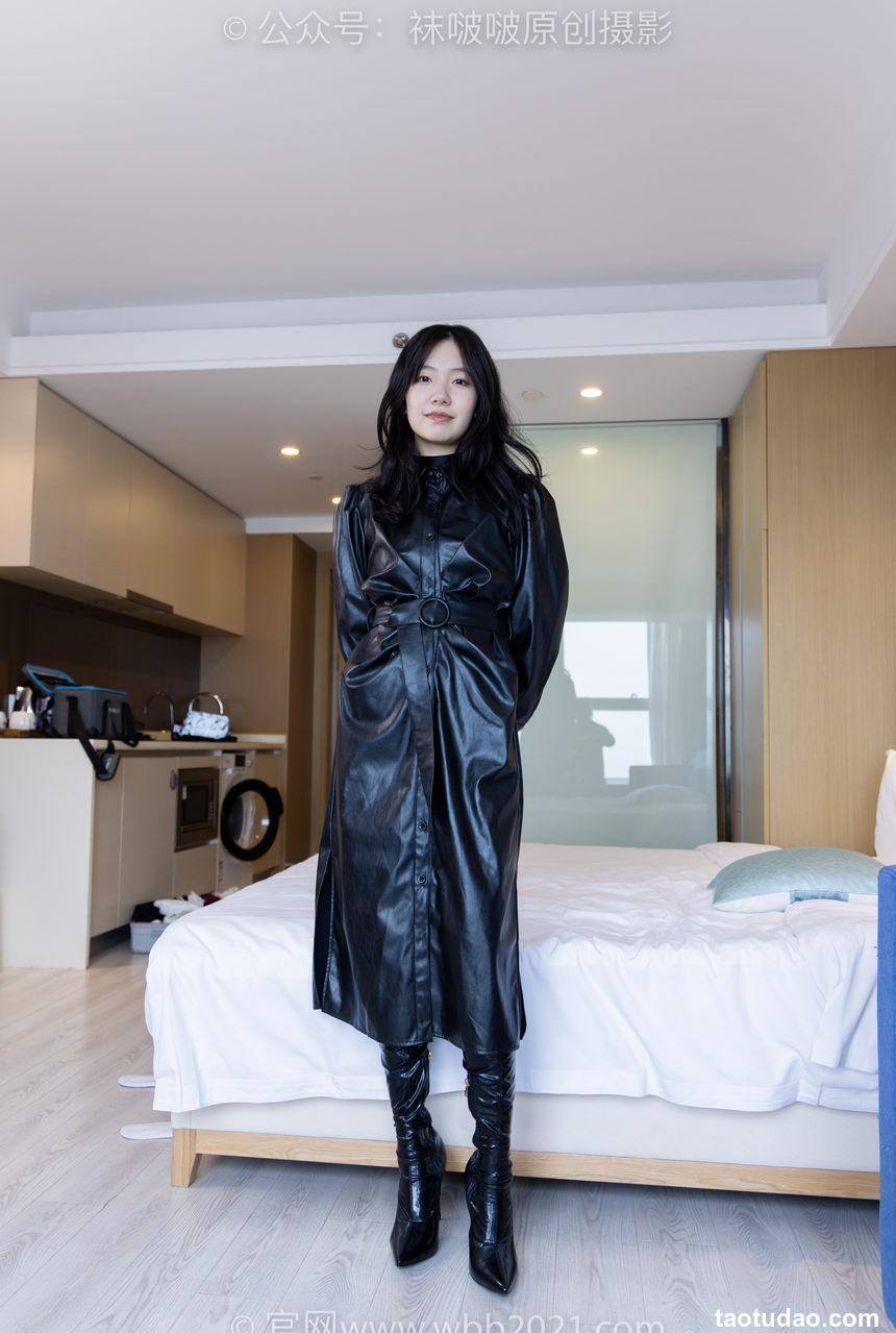 [BoBoSocks袜啵啵]NO.474 小甜豆-高跟长靴、黑丝、皮衣连体衣裤里丝[140P+1V／6.36GB]