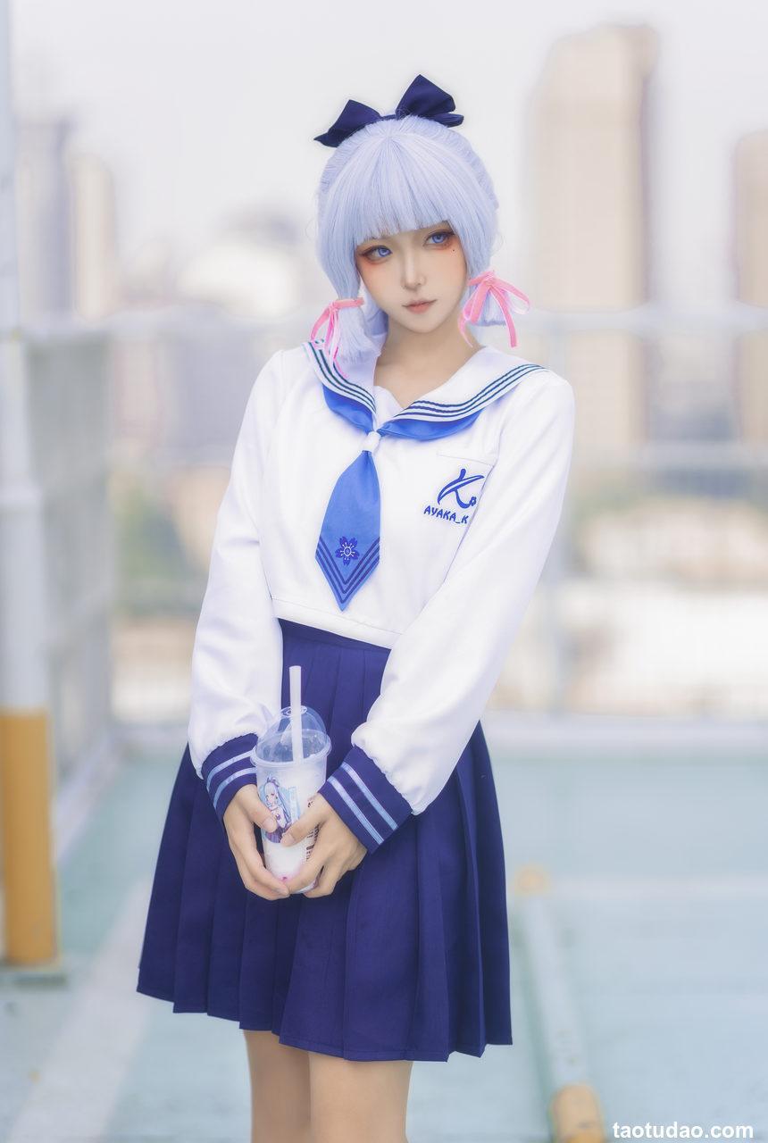 Seya狮砸-原神-绫华JK[6P-55MB]