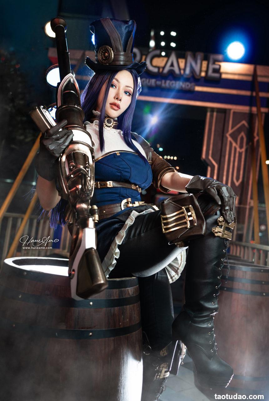 Hane Ame 雨波_沙福林 – 24年12月订阅 英雄联盟 凱特琳 [28P+2V-322MB]