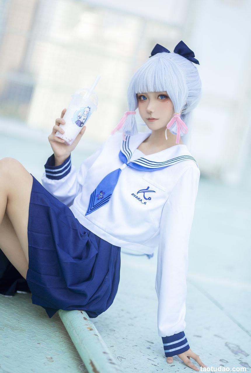 Seya狮砸-原神-绫华JK[6P-55MB]