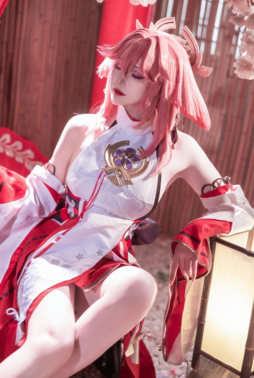 Natsuko夏夏子 八重神子 [91P-618MB]