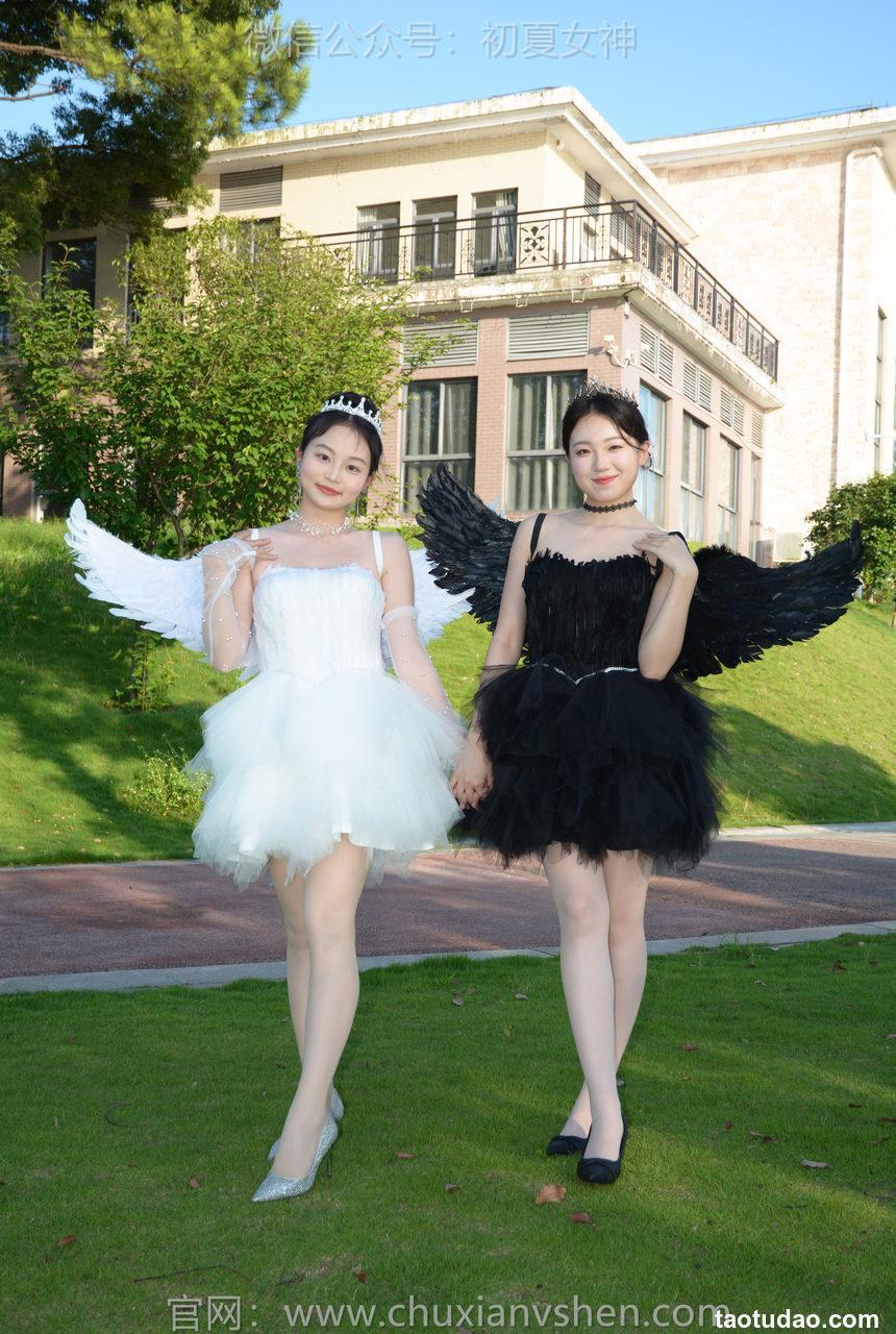 初夏女神 NO.222 双双、环环 黑白天使[140P+1V／6.10GB]