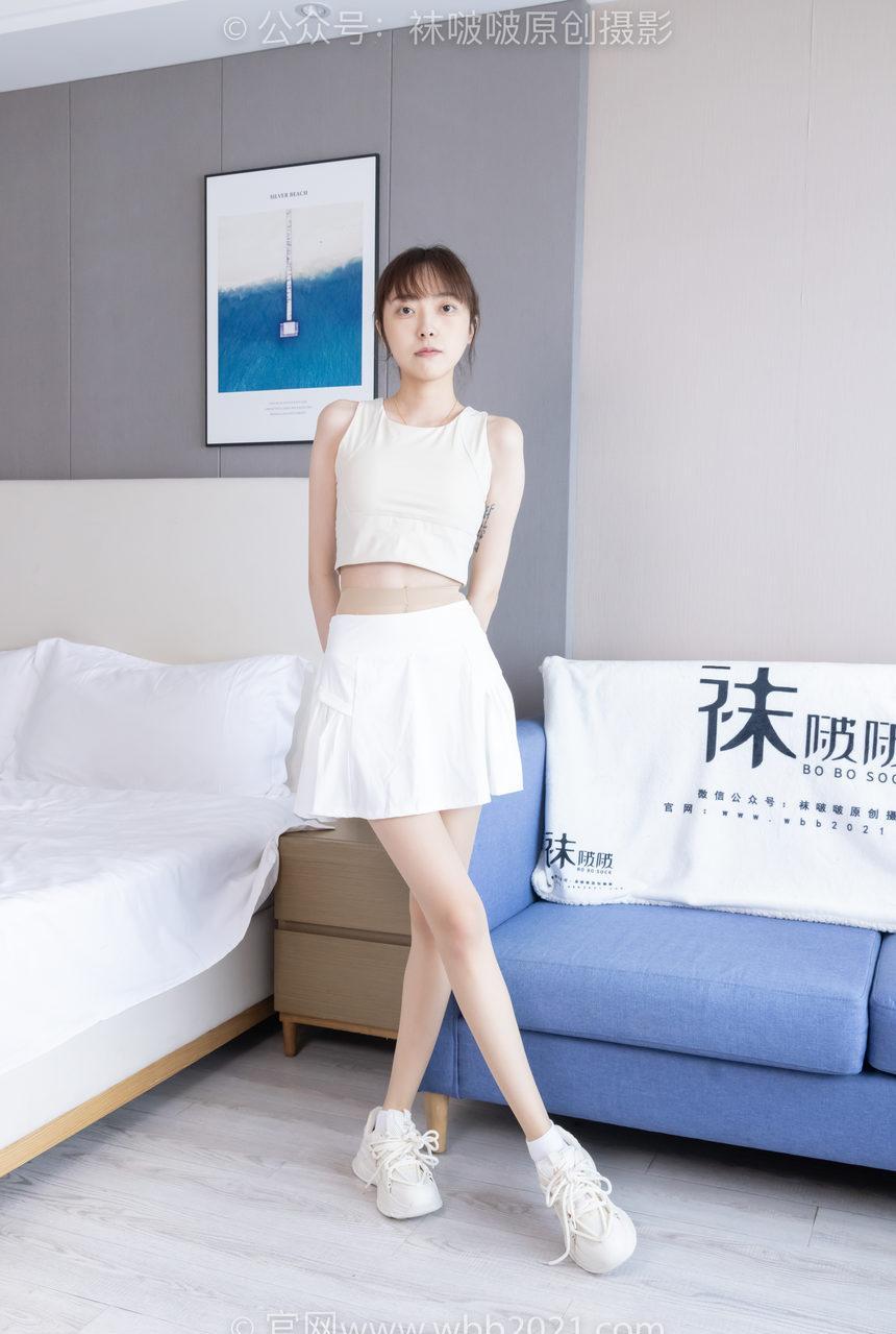 [BoBoSocks袜啵啵]NO.424 稚予-运动鞋、白棉袜、肉丝、腰丝[140P+1V／5.73GB]