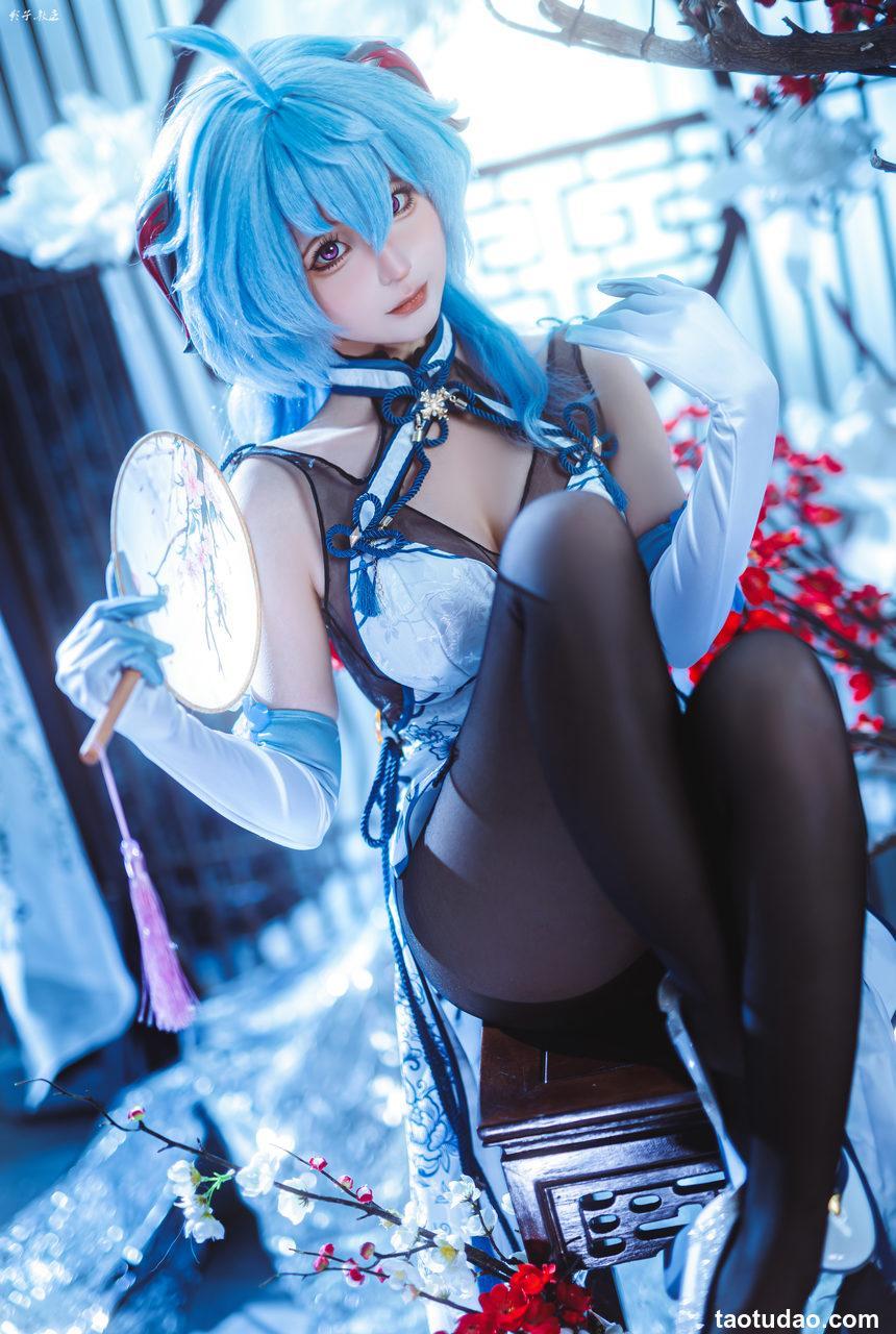 蠢沫沫 – - 2024年会员 原神 甘雨旗袍[27P-180.7M]