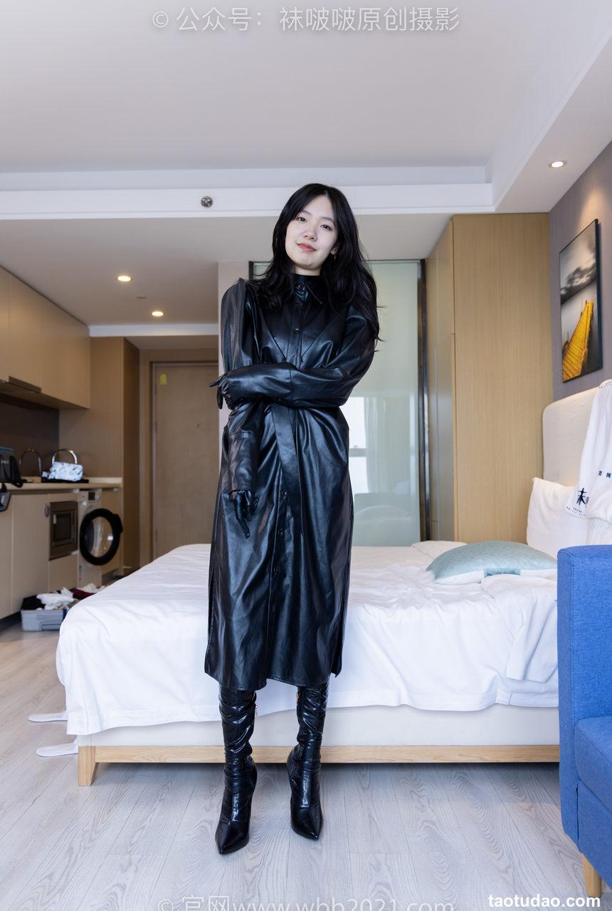 [BoBoSocks袜啵啵]NO.474 小甜豆-高跟长靴、黑丝、皮衣连体衣裤里丝[140P+1V／6.36GB]