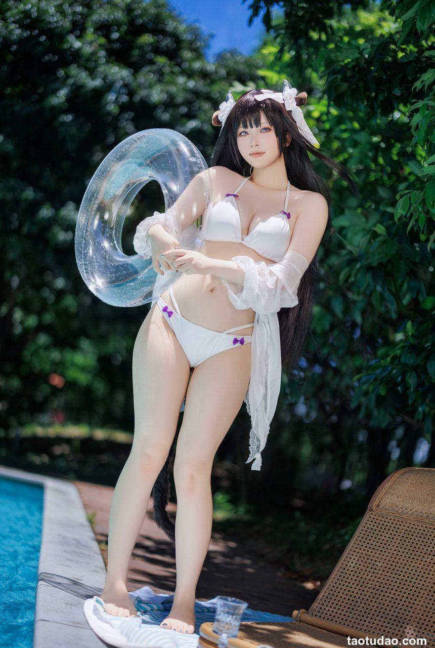 屿鱼Yukako-碧蓝航线-樫野泳装[25P-42MB]