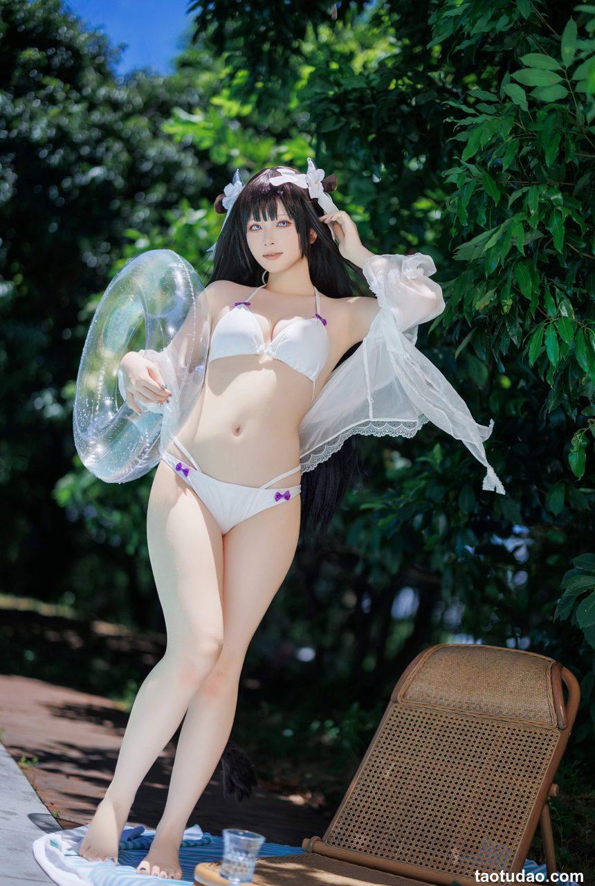 屿鱼Yukako-碧蓝航线-樫野泳装[25P-42MB]