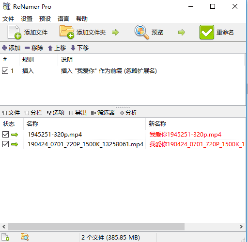 文件批量重命名工具ReNamer v7.8.0.2绿色便携版