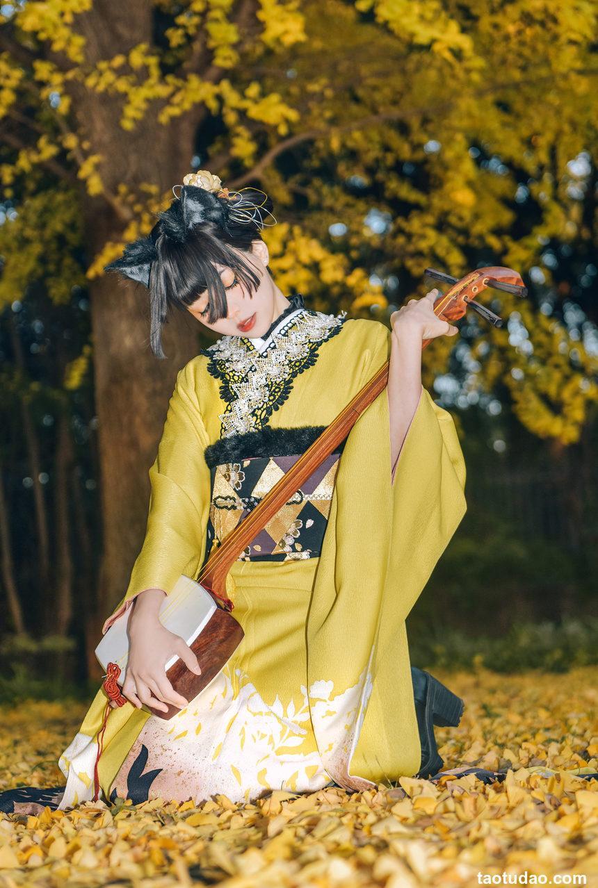 ElyEE子 –  2024年11月订阅 Ginkgo Black Cat銀杏黑貓 [24P+1V-108MB]