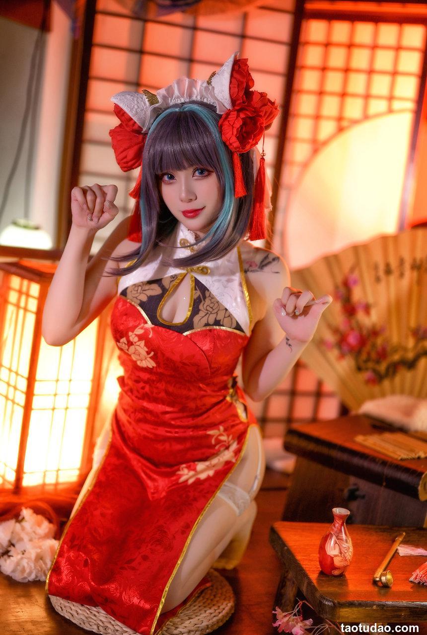 Zyra秋-碧蓝航线-柴郡新春旗袍[20P-167MB]