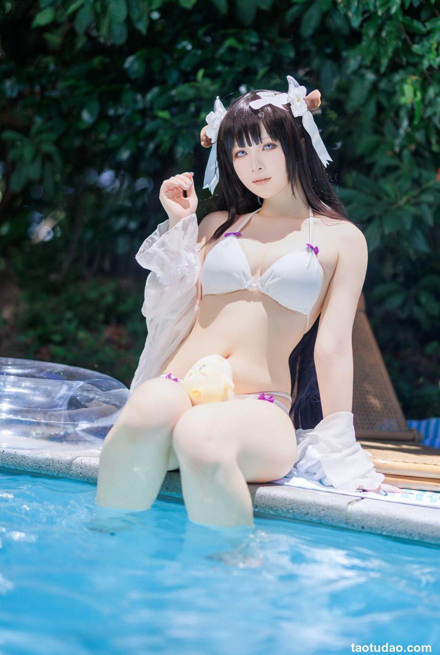 屿鱼Yukako-碧蓝航线-樫野泳装[25P-42MB]