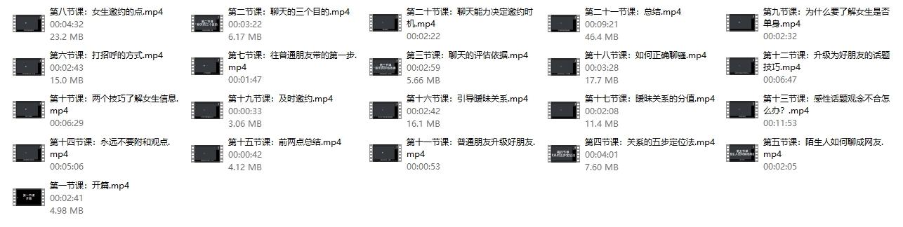 子阳脱单实战课聊什么怎么聊?沟通技巧课 子阳脱单实战课聊什么怎么聊?沟通技巧课