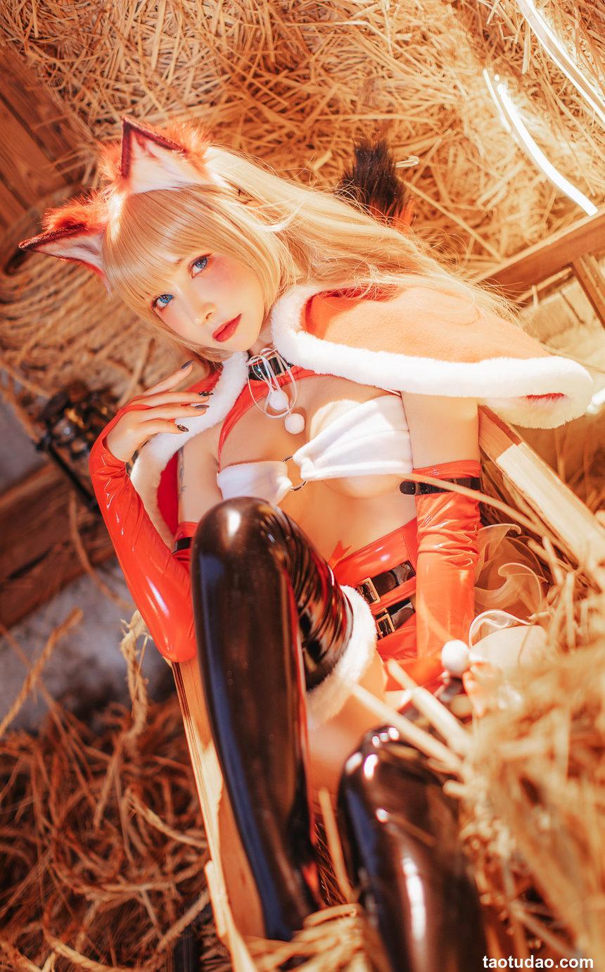 一千只猫薄禾 - NO.003 圣诞狼女[40P-1V-726.6M]