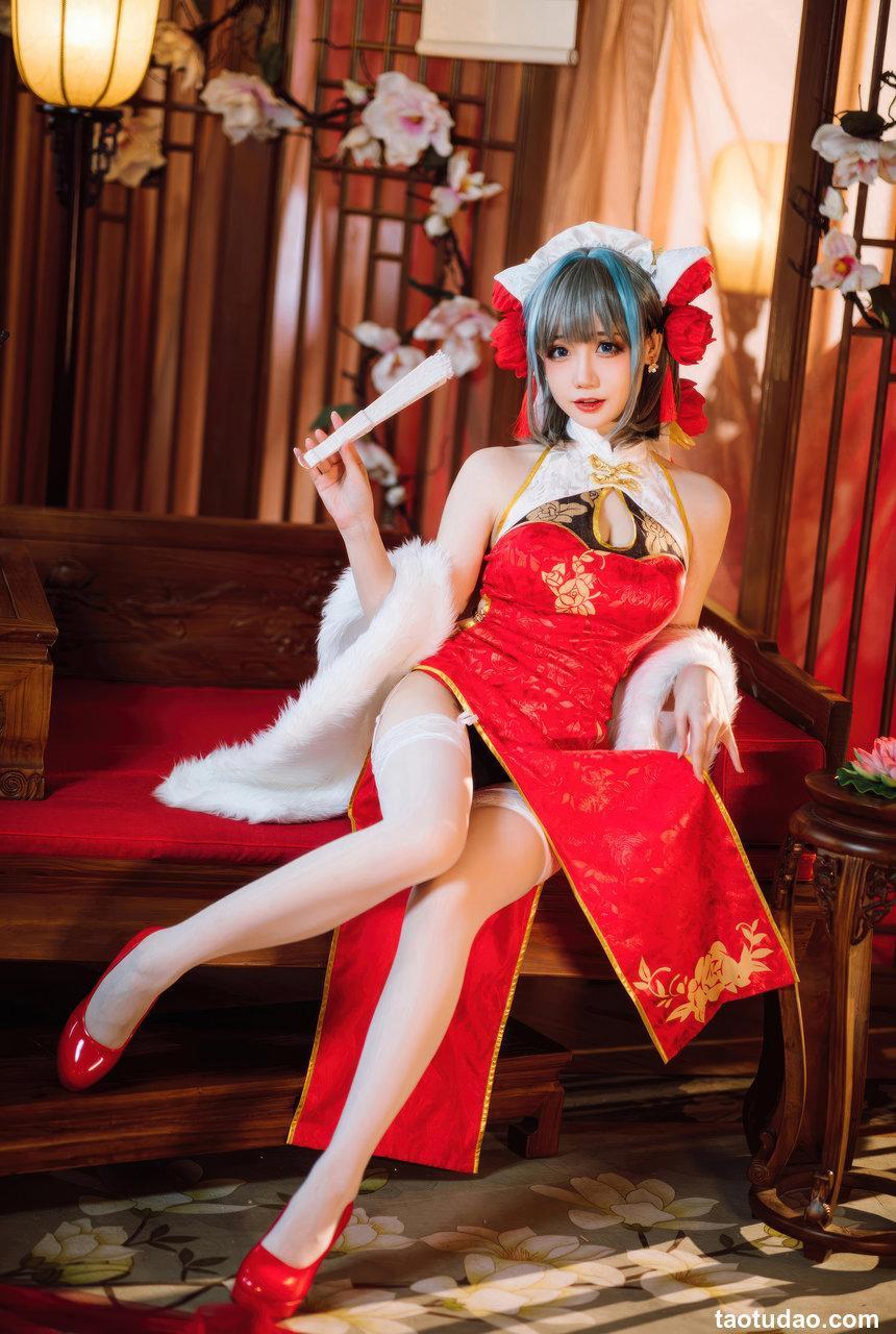 焖焖碳-碧蓝航线-柴郡新春旗袍[29P-180MB]