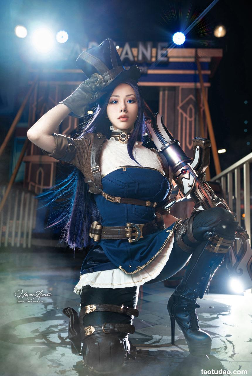 Hane Ame 雨波_沙福林 – 24年12月订阅 英雄联盟 凱特琳 [28P+2V-322MB]