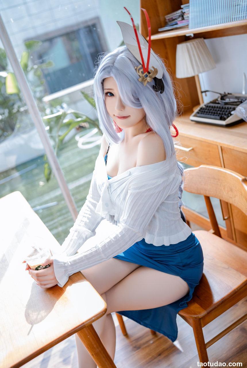 [Quan冉有点饿]原神 申鹤 同人礼服 [54P-460M]