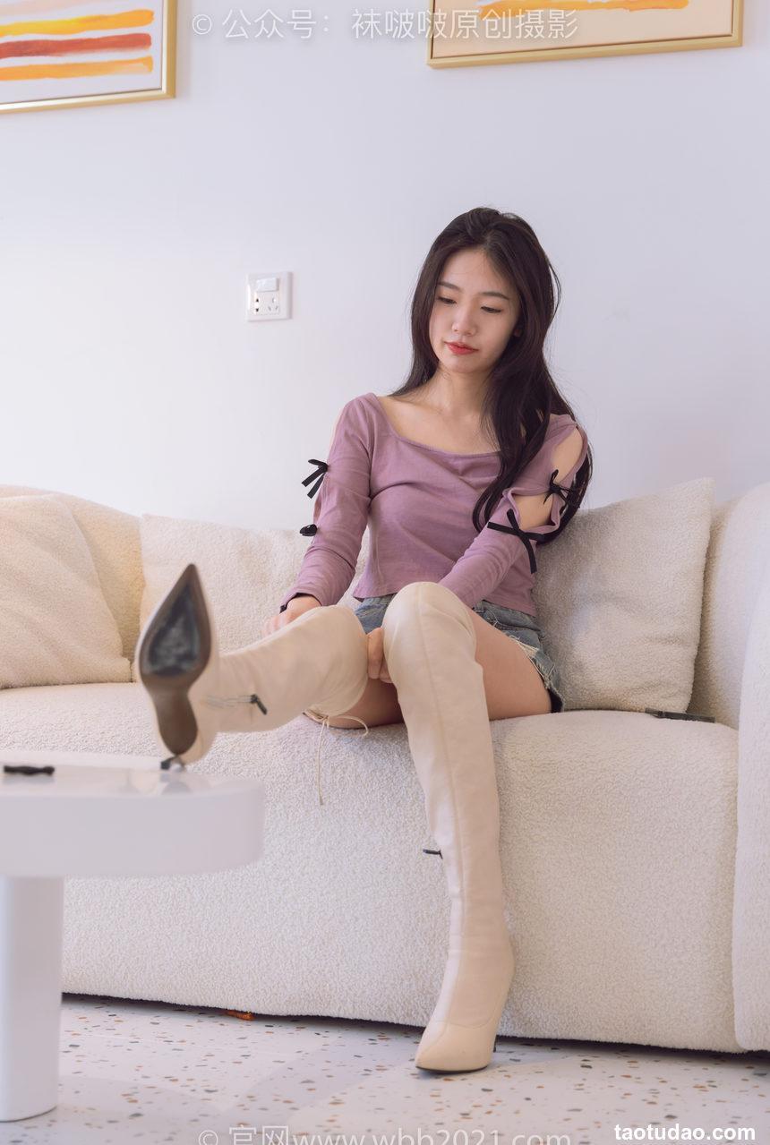 [BoBoSocks袜啵啵]NO.465 小甜豆-长靴、白棉袜、裸足[140P+1V／5.87GB]