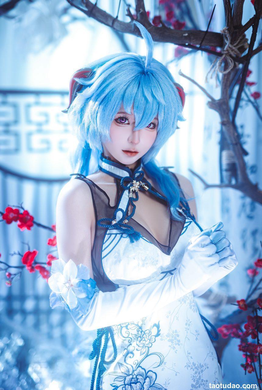 蠢沫沫 – - 2024年会员 原神 甘雨旗袍[27P-180.7M]