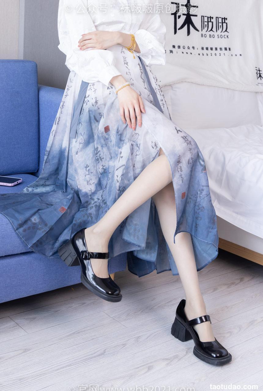 [BoBoSocks袜啵啵]NO.428 稚予-皮鞋、灰丝[150P+1V／6.05GB]