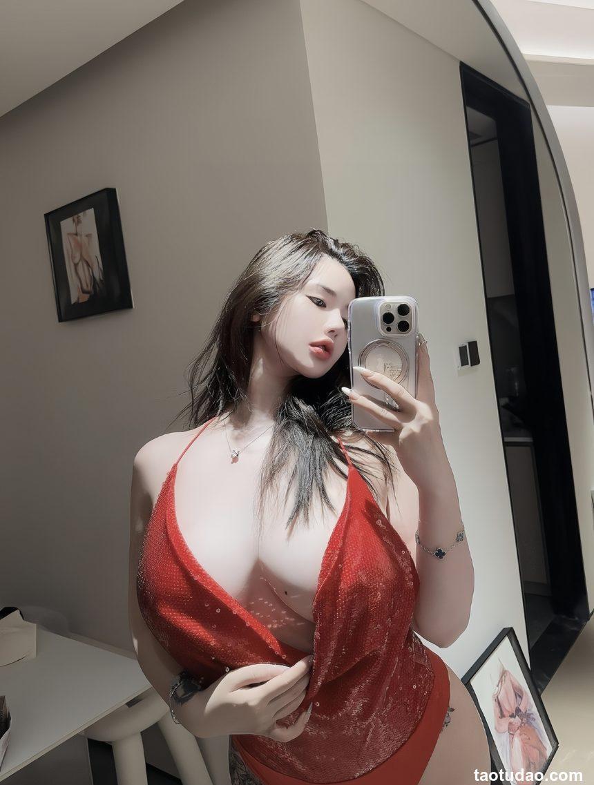 阿色 - 红色低胸[8P+1V-47MB]