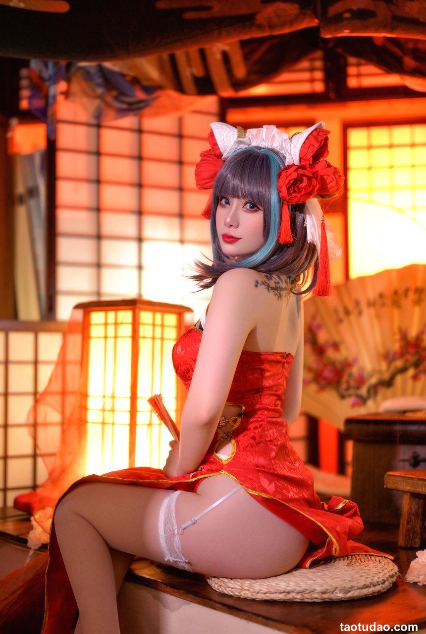 Zyra秋-碧蓝航线-柴郡新春旗袍[20P-167MB]