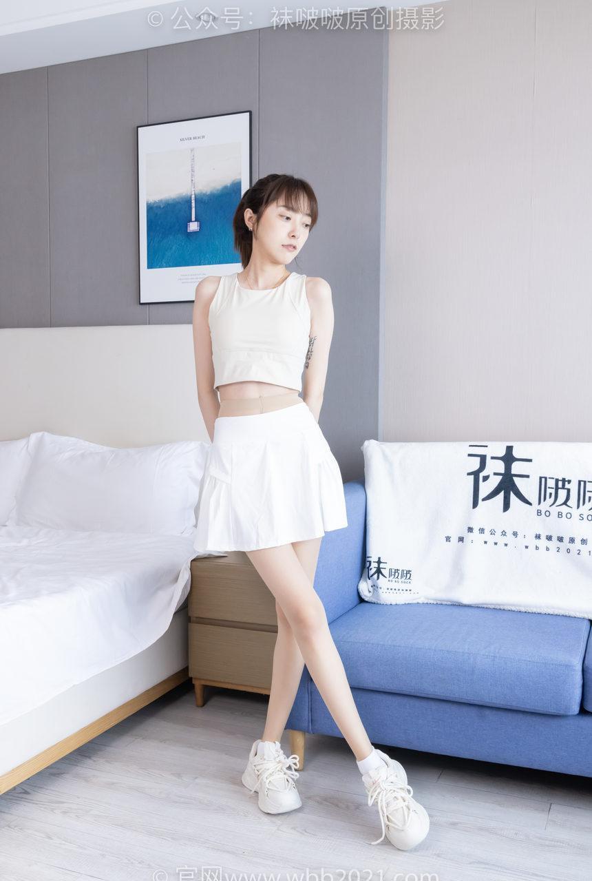 [BoBoSocks袜啵啵]NO.424 稚予-运动鞋、白棉袜、肉丝、腰丝[140P+1V／5.73GB]