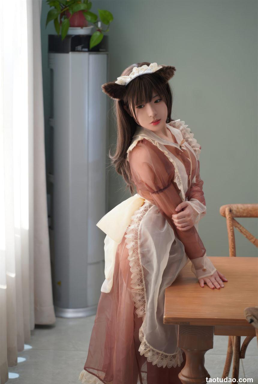 虎森森-棕色透明女仆[35P-229MB]