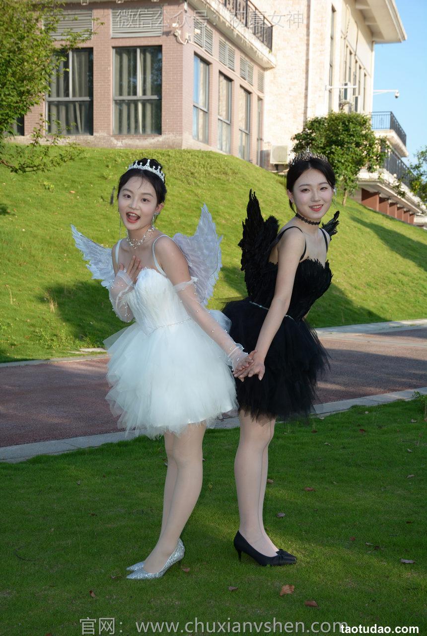 初夏女神 NO.222 双双、环环 黑白天使[140P+1V／6.10GB]