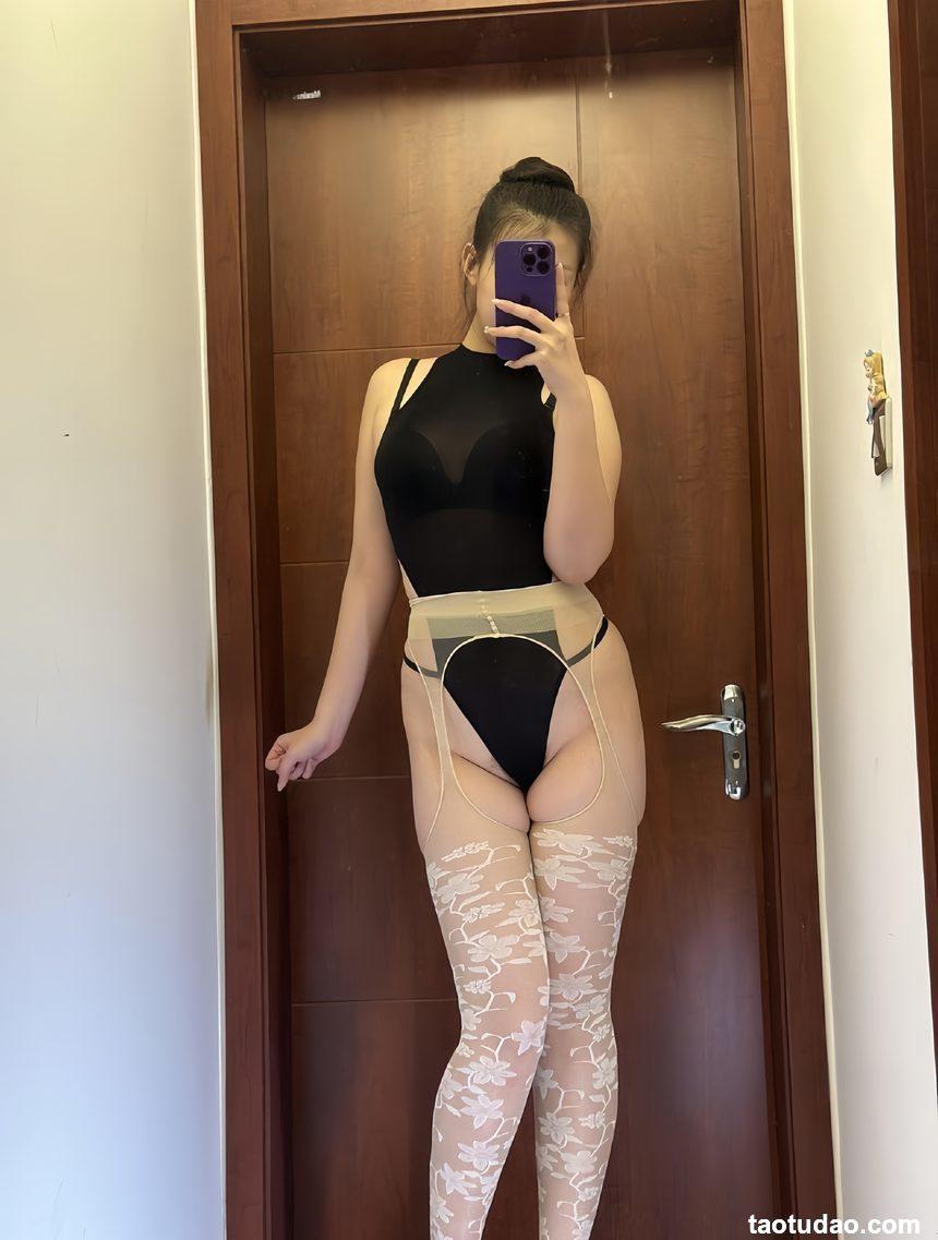 美邵女Baby - 白色嵌花肉丝+黑丁[26P+1V-99MB]