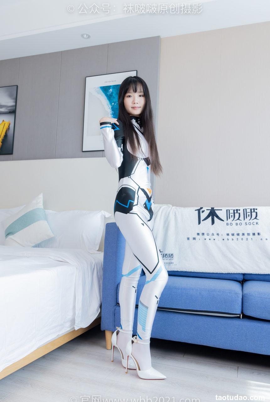[BoBoSocks袜啵啵]NO.463 甜甜圈-高跟鞋、厚白丝、裸足、连体衣裤里丝[140P+1V／5.59GB]