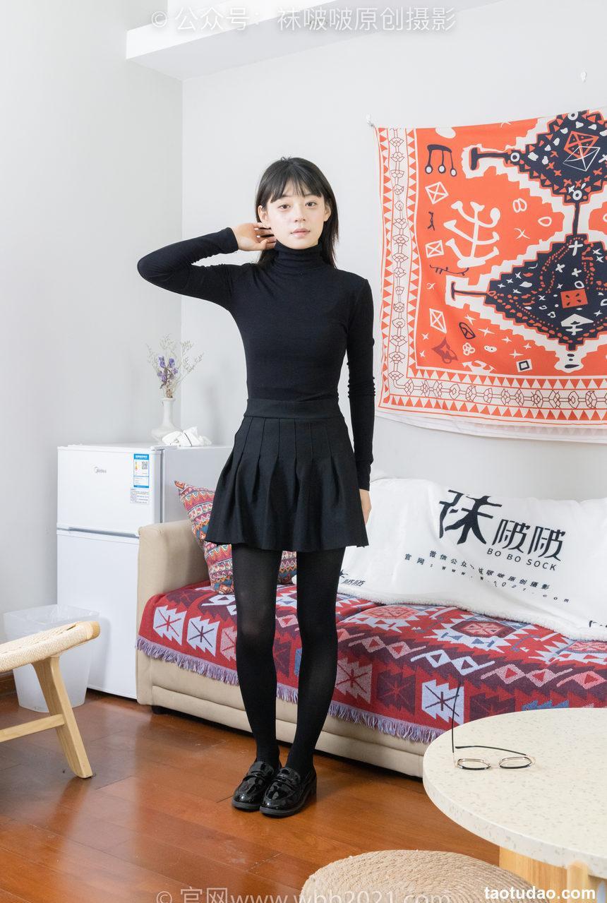 [BoBoSocks袜啵啵]NO.466 糯米-皮鞋、厚黑丝[140P+1V／7.09GB]