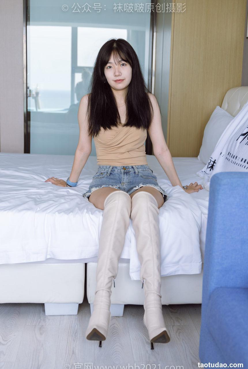 [BoBoSocks袜啵啵]NO.441 小甜豆-高跟长靴、白棉袜、裸足[179P+1V／6.57GB]