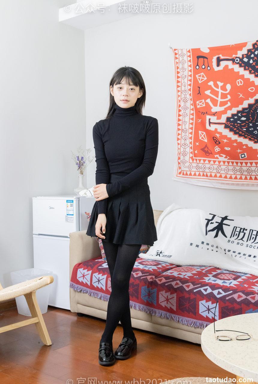 [BoBoSocks袜啵啵]NO.466 糯米-皮鞋、厚黑丝[140P+1V／7.09GB]