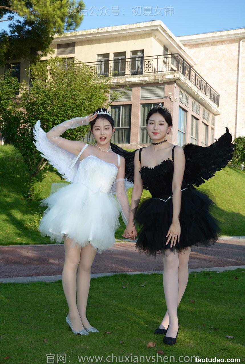 初夏女神 NO.222 双双、环环 黑白天使[140P+1V／6.10GB]