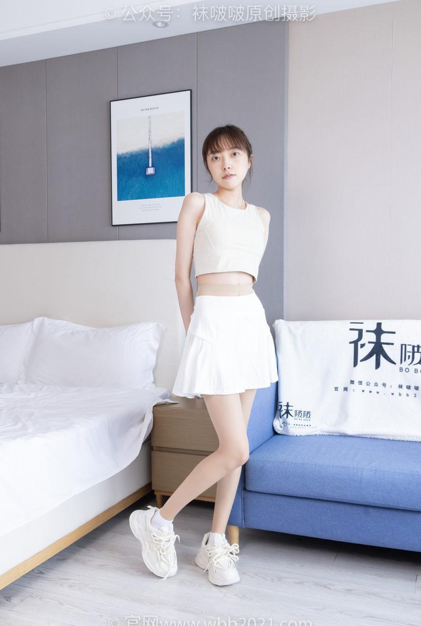 [BoBoSocks袜啵啵]NO.424 稚予-运动鞋、白棉袜、肉丝、腰丝[140P+1V／5.73GB]