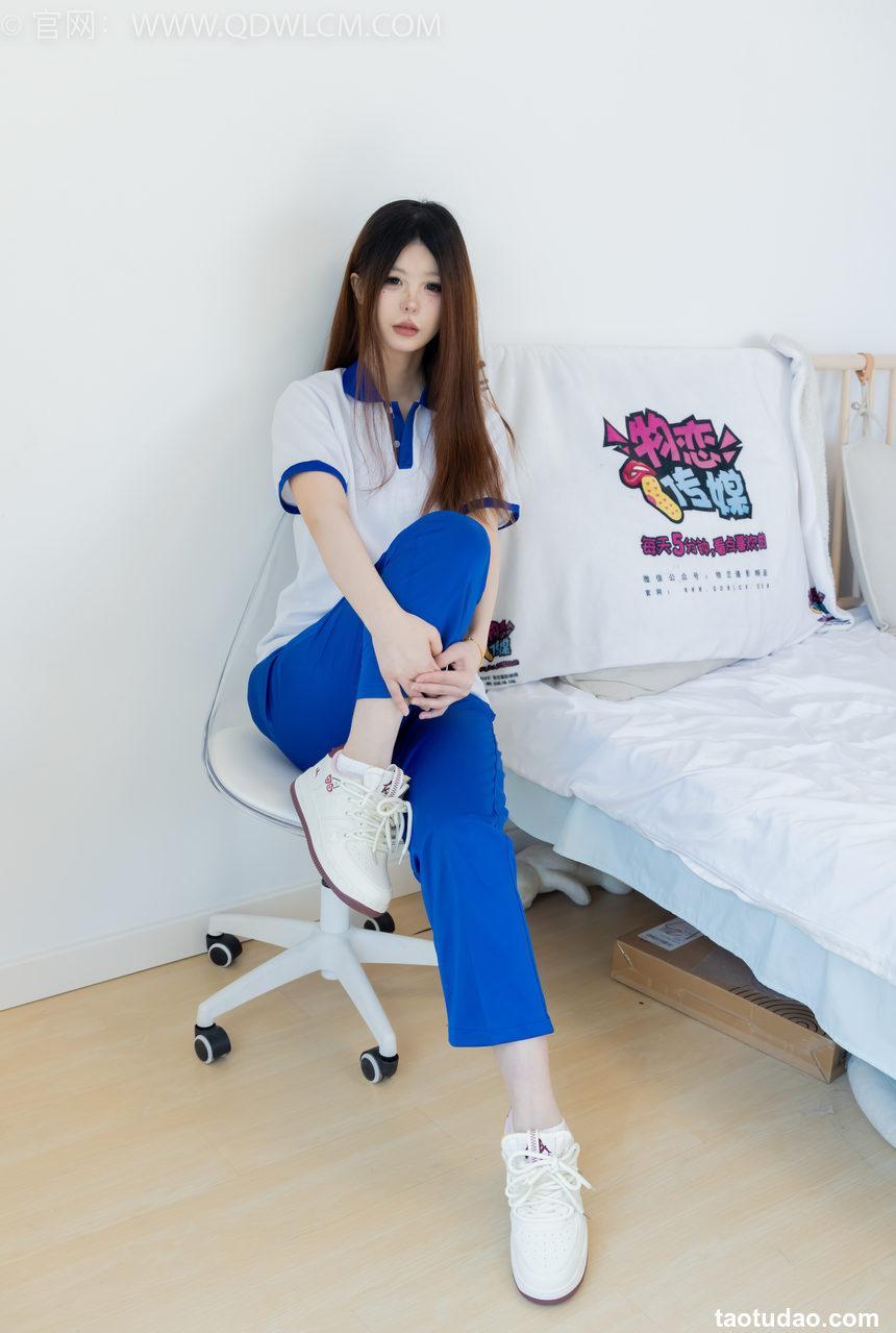 物恋传媒 NO.2301 曲奇-板鞋、白短棉袜、裸足、校服[150P-1V-3.4G]