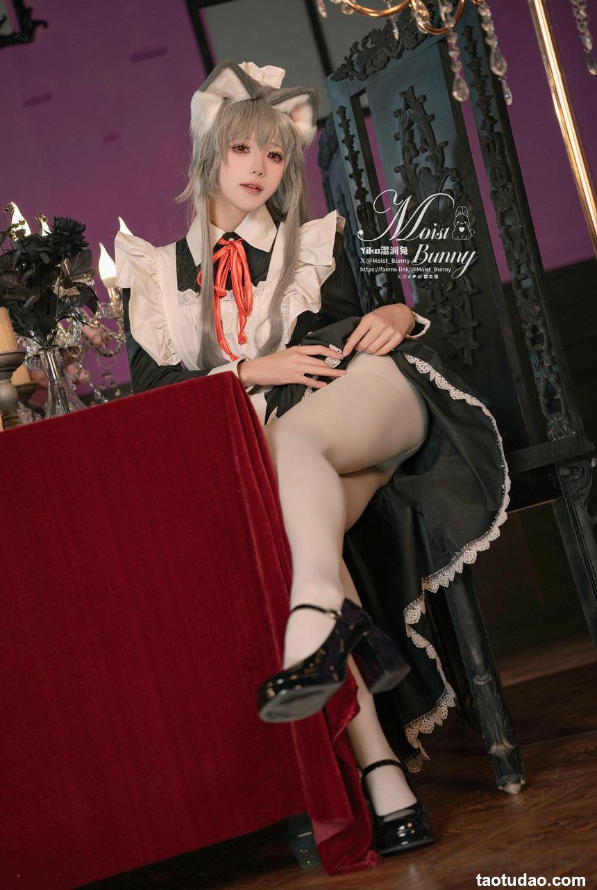 咬一口兔娘(Yiko湿润兔) –  2月月票特典『菲奇子女仆』[43P+1V-2.06G]