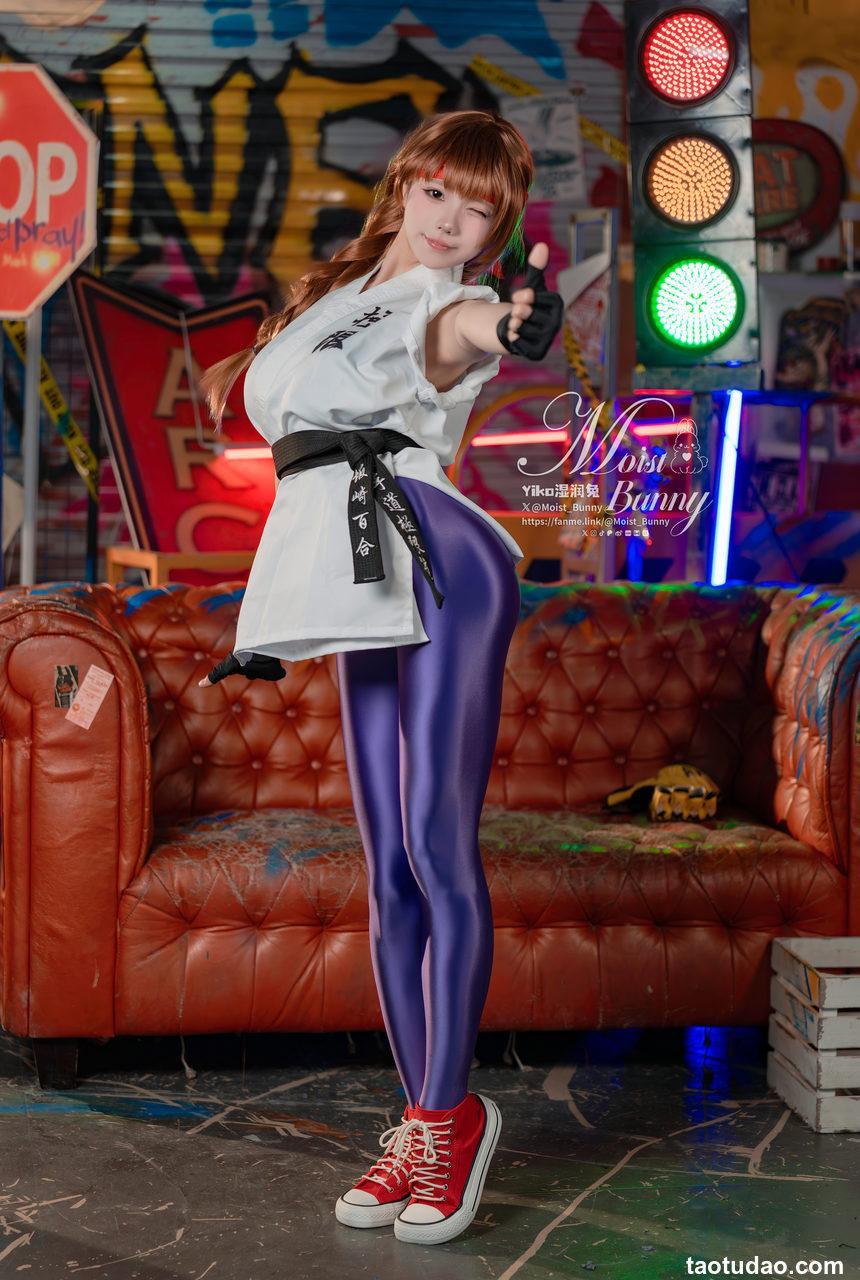 咬一口兔娘(Yiko湿润兔) –  4月作品『拳皇-坂崎百合』[83P+1V-1.67G]