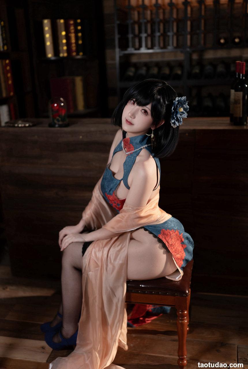 梓猫AzuNyan-舰长图-碧蓝航线-建武旗袍[9P-55.8MB]