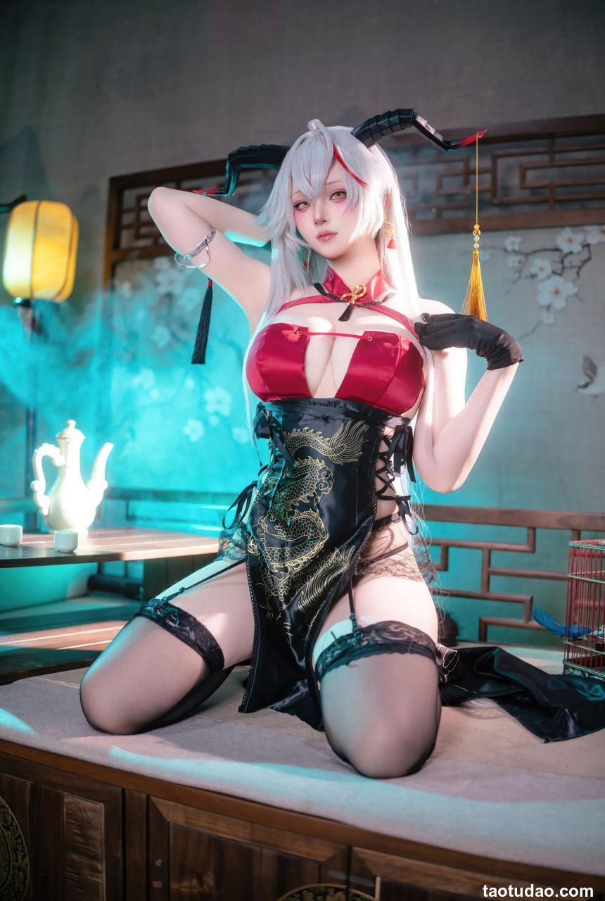 屿鱼 -碧蓝航线 埃吉尔旗袍 [50P-989M]